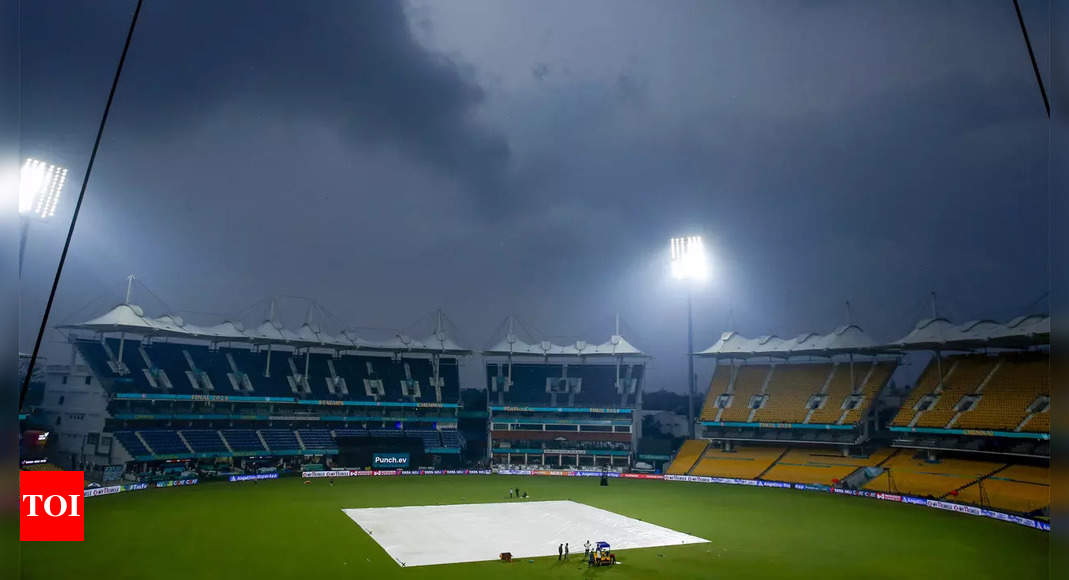 IPL 2024, Chennai weather forecast: Training session rained out, minor cyclone threat; what will happen if KKR vs SRH final is washed out? | Cricket News – Times of India