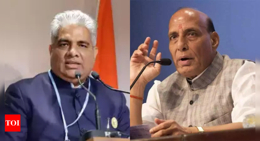 BJP appoints Rajnath Singh, Bhupender Yadav for electing next Odisha CM | India News – Times of India