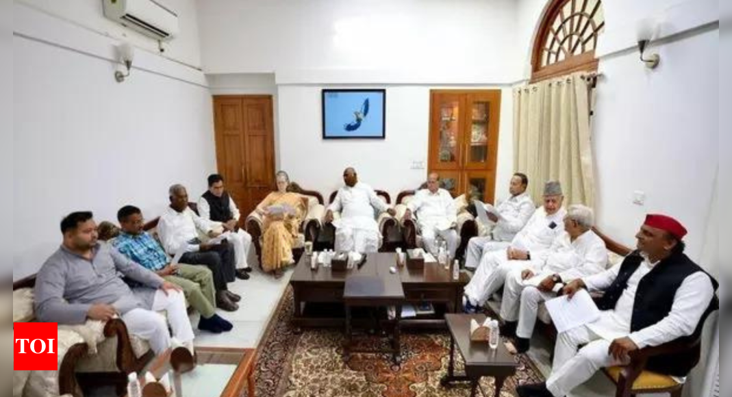 Election results 2024: INDIA bloc leaders to meet at Kharge’s residence to discuss govt formation | India News – Times of India