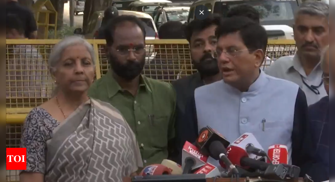 ‘INC and INDIA bloc trying to undermine integrity of electoral process,’ says Piyush Goyal after EC visit | India News – Times of India