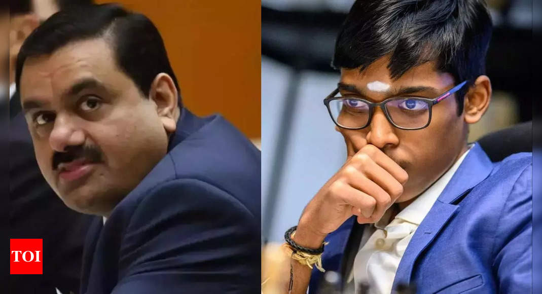 ‘Incredible Praggnanandhaa’: Gautam Adani hails Indian prodigy for beating both World No. 1 and 2 at Norway Chess tournament | Chess News – Times of India
