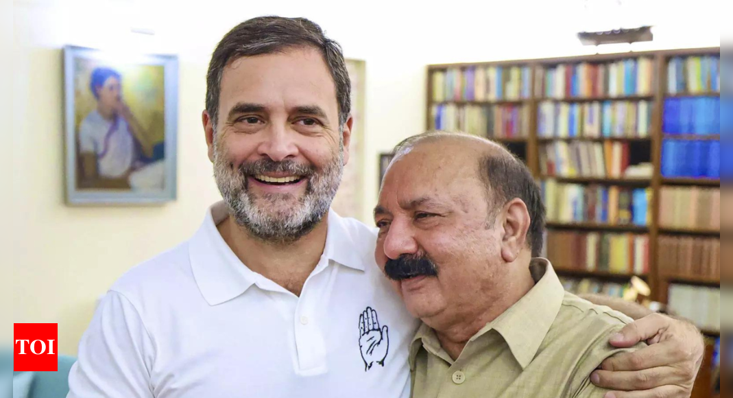 ‘It is our collective wish that Rahul Gandhi should take up office as LoP’: Kishori Lal Sharma | India News – Times of India