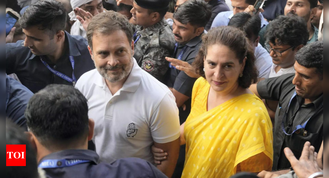 ‘Proud to be your sister’: Priyanka Gandhi pens emotional note for Rahul for ‘not backing down whatever the odds’ | India News – Times of India