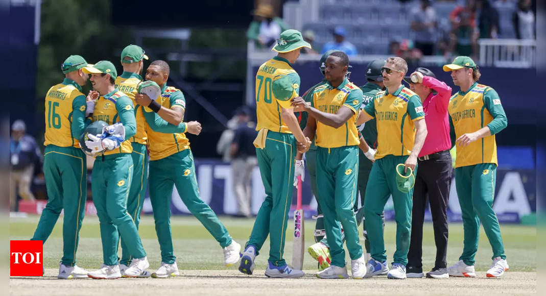 T20 World Cup: South Africa trump Bangladesh by four runs in a low-scoring thriller | Cricket News – Times of India