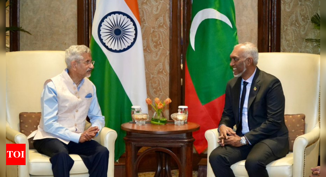 Union minister S Jaishankar meets Maldives President Mohamed Muizzu in Delhi | India News – Times of India