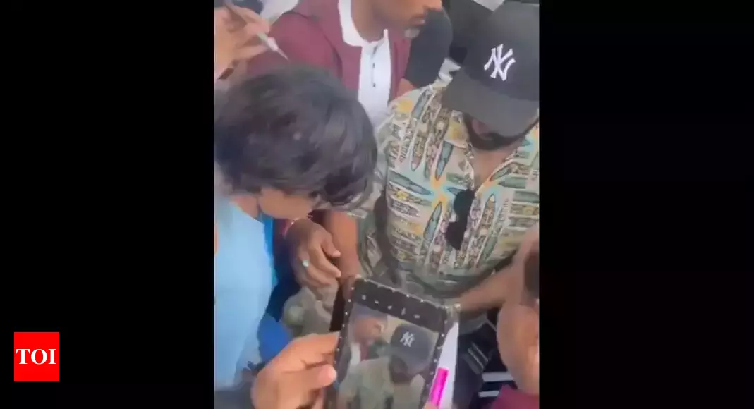 Watch: In New York, Rohit Sharma mobbed by fans for autograph | Cricket News – Times of India