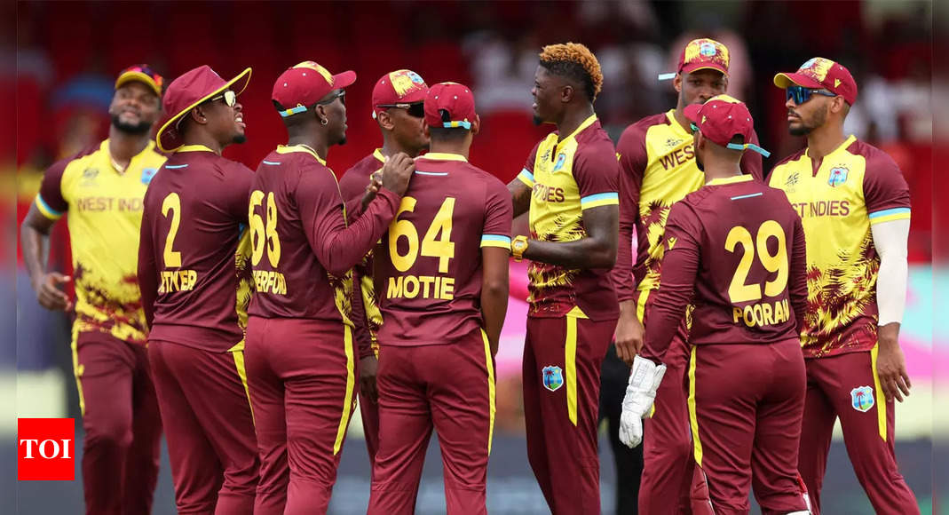 West Indies pushed to limit by plucky PNG in their T20 World Cup opener | Cricket News – Times of India