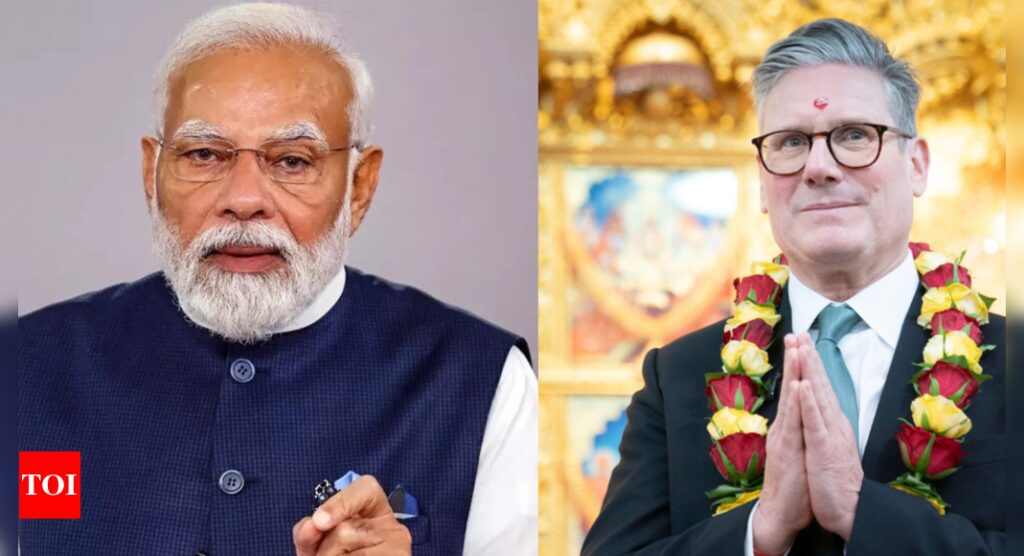 PM Modi congratulates Labour’s Keir Starmer for landslide UK poll victory | India News – Times of India