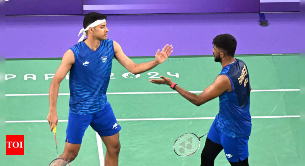 Satwiksairaj Rankireddy-Chirag Shetty become first Indian badminton doubles pair to advance to quarterfinals at Olympics | Paris Olympics 2024 News – Times of India