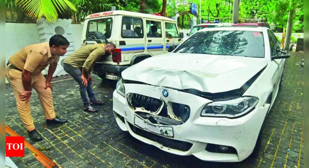 Shiv Sena neta held after son rams BMW into scooter, kills woman | India News – Times of India