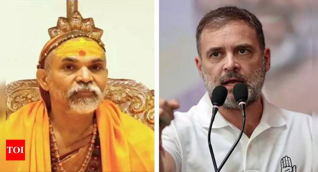 What Shankaracharya said over Rahul Gandhi’s Hindu remark in Lok Sabha | India News – Times of India