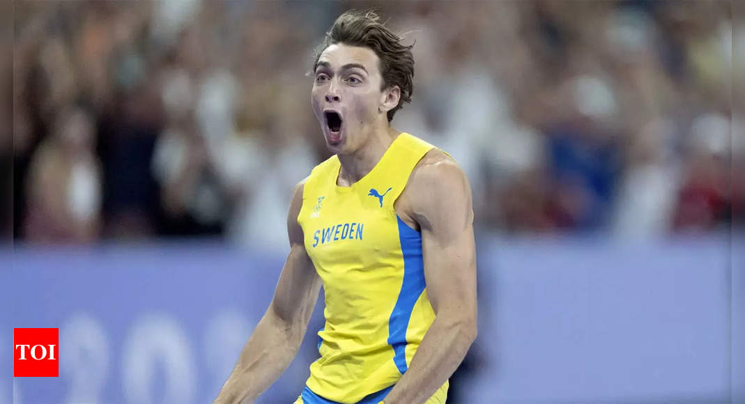 Mondo Duplantis breaks own pole vault world record at Silesia Diamond League | More sports News – Times of India