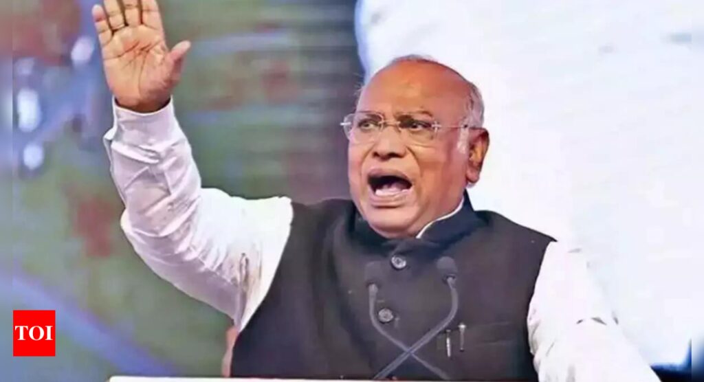 BJP’s ‘400 paar’ claim ‘bakwas’, won’t cross 200 seats: Mallikarjun Kharge | India News – Times of India