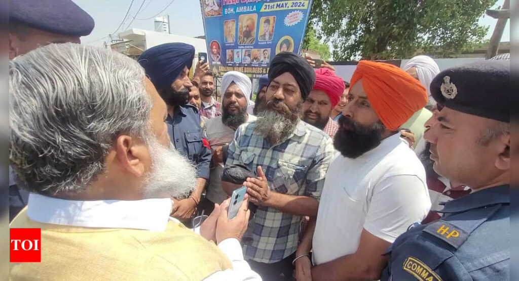 ‘I take responsibility for police firing on farmers’, says Anil Vij as protesting farmers confronts him | India News