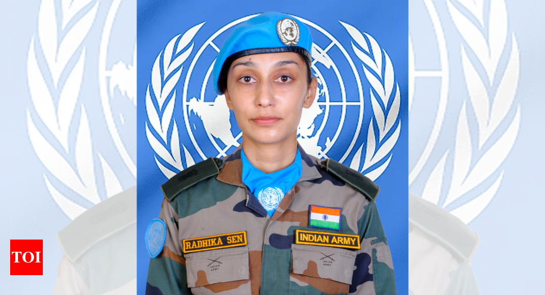 Indian peacekeeper Major Radhika Sen to receive prestigious 2023 UN military gender advocate of the year award | India News – Times of India