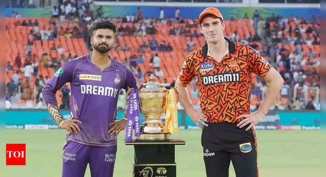 KKR vs SRH IPL Final Live Score: Playing XI prediction, head-to-head stats, key players, pitch report and weather update  - The Times of India