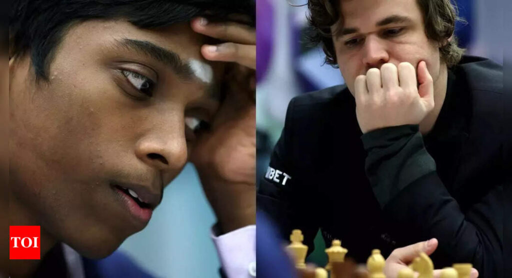 R Praggnanandhaa scripts history, beats world number one Magnus Carlsen in classical chess for first time | Chess News – Times of India