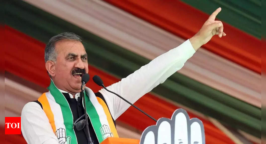 Saleable MLAs of Congress remained busy in removing the chief minister of lower Himachal: CM Sukhu | India News – Times of India