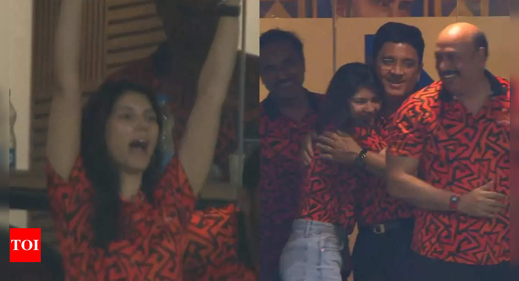 Watch: Kavya Maran’s ecstatic celebration after SRH reach IPL 2024 final | Cricket News – Times of India