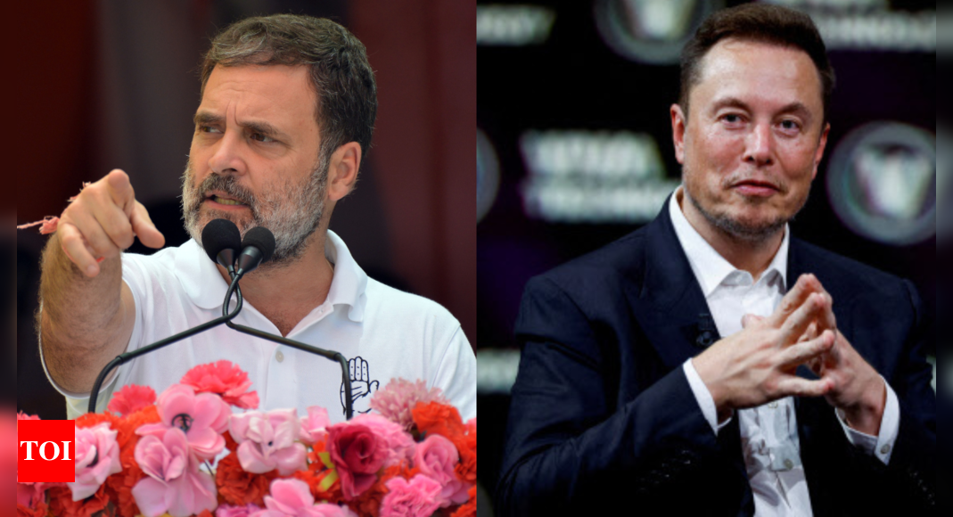 'Black box': Rahul Gandhi backs Tesla CEO Elon Musk's concerns over EVMs | India News - Times of India