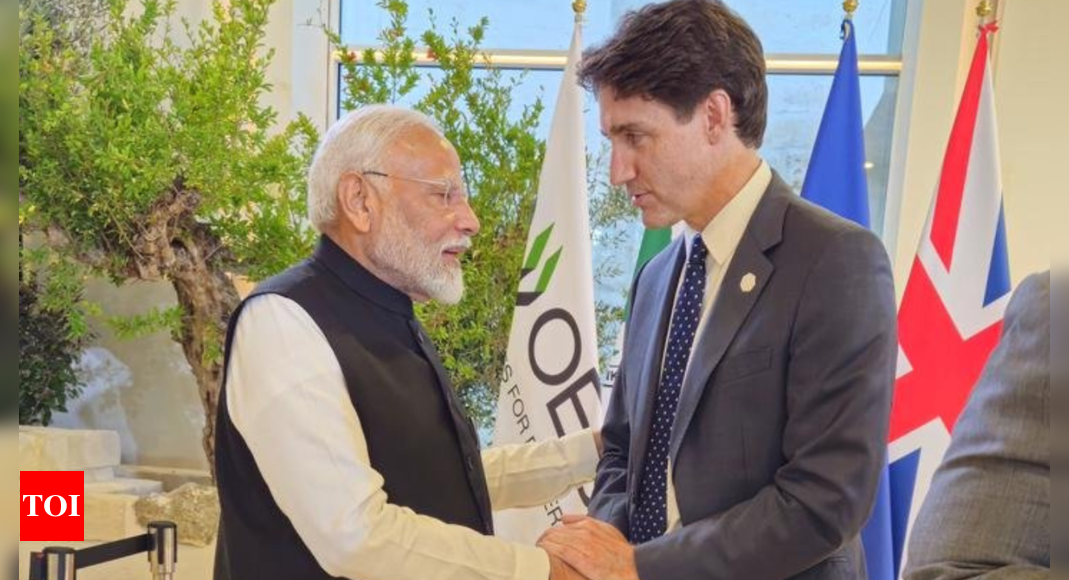 'Commitment to work together on important issues': Canada's Trudeau on bilateral talks with PM Modi | India News - Times of India