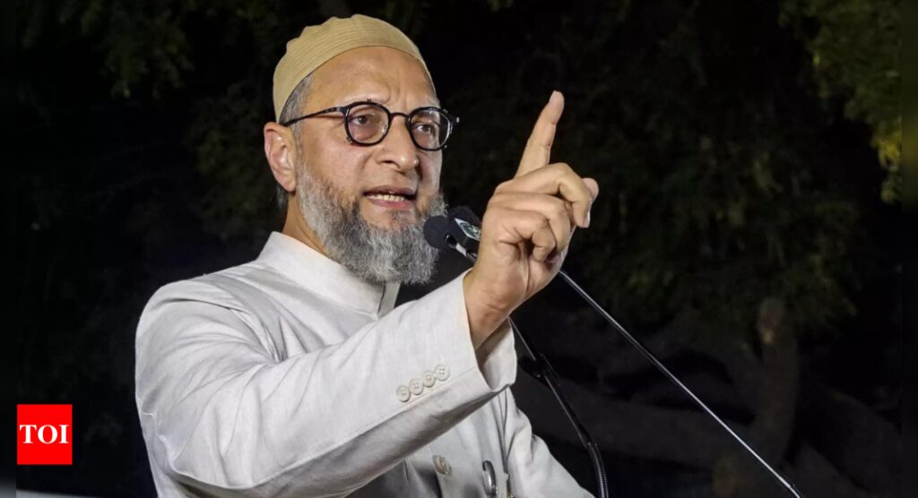 ‘Grounds for disqualification from Lok Sabha’: BJP on Owaisi’s Palestine chant | India News – Times of India