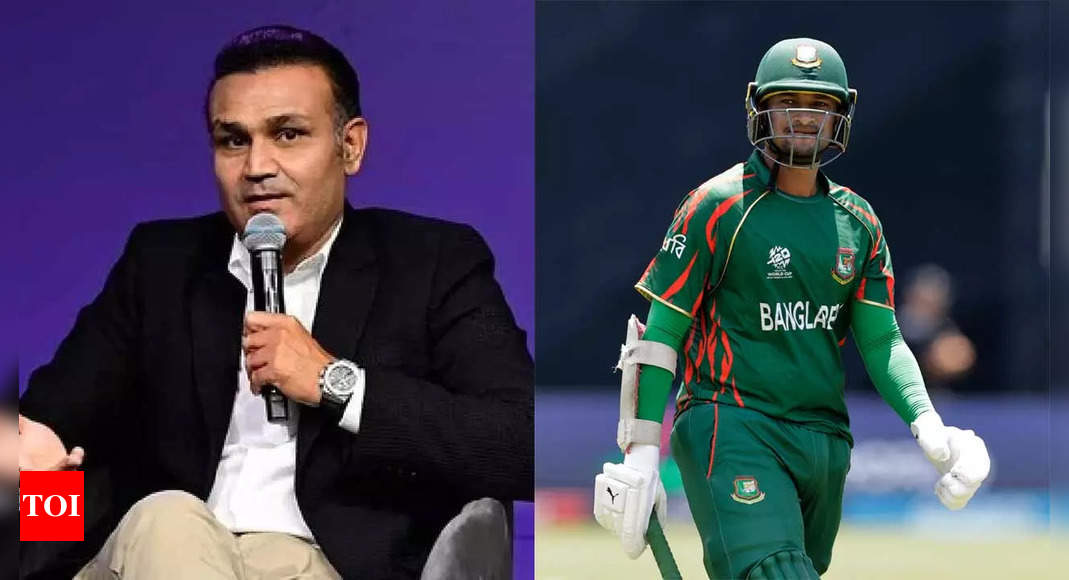 ‘He needs to make way for youngsters’: Virender Sehwag takes on Shakib Al Hasan after poor show against India | Cricket News – Times of India