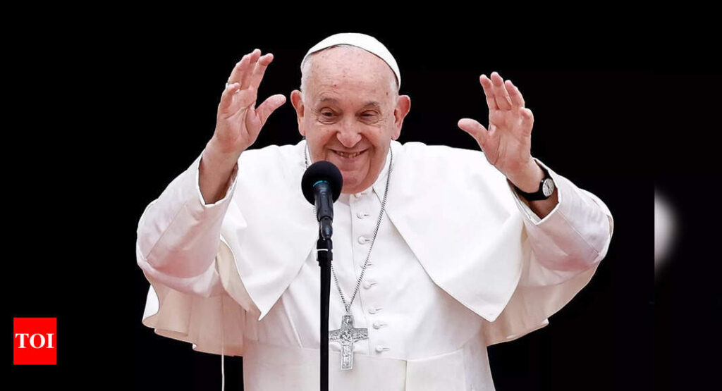 In a first, pope plans to attend G7 | India News – Times of India