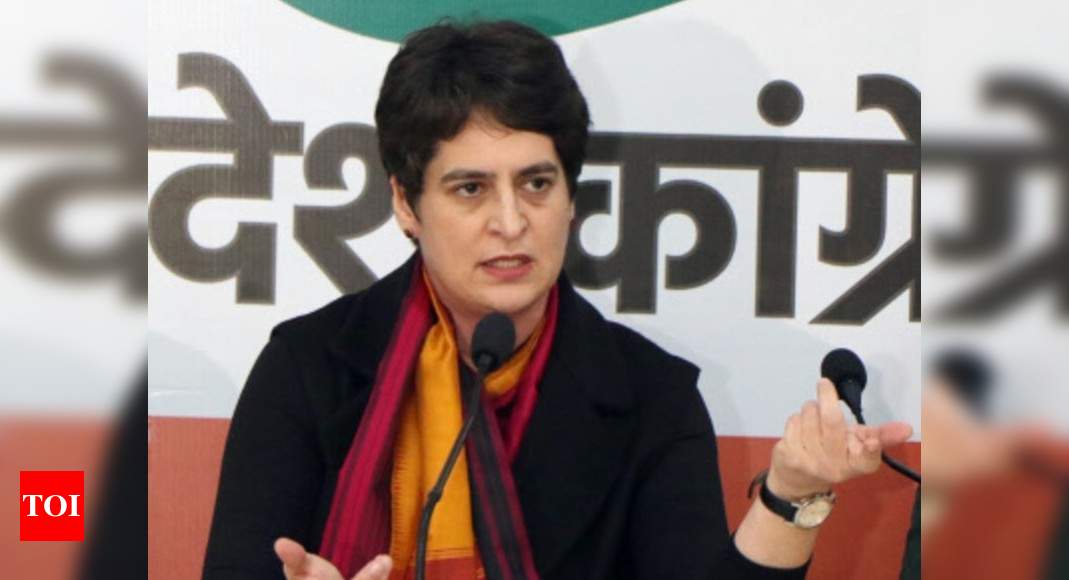 Journalist’s death in UP: Priyanka says state government ‘nurturing jungle raj’ | India News – Times of India