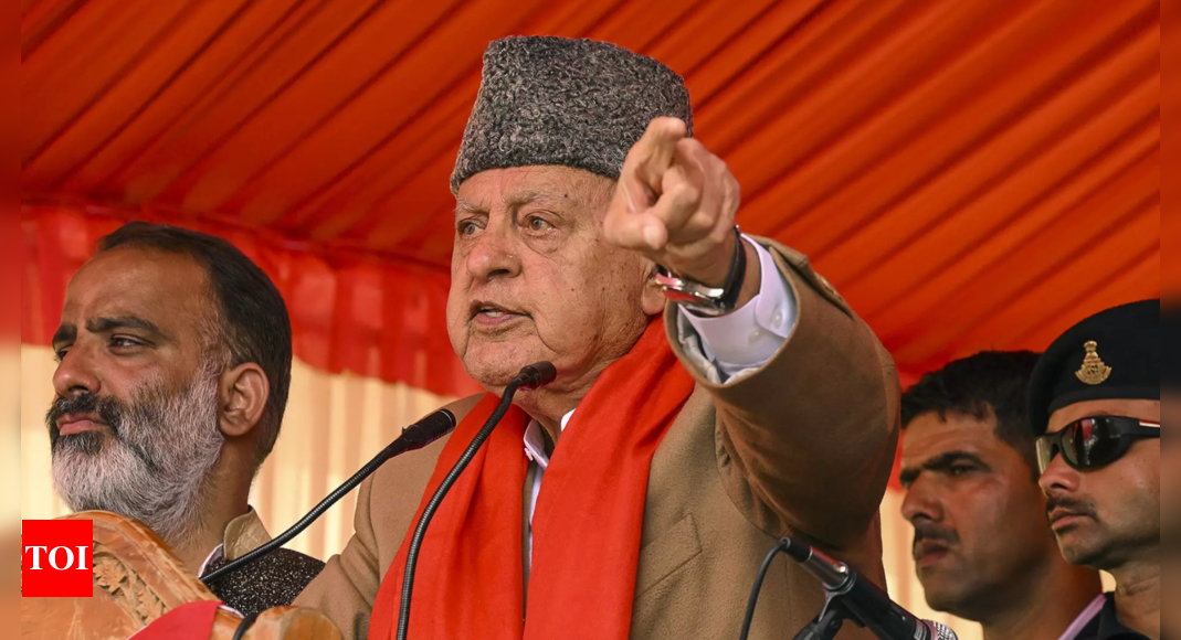 ‘Military action will not solve anything’: After 3 terror attacks in J&K, Farooq Abdullah says talk with neighbours only option | India News – Times of India