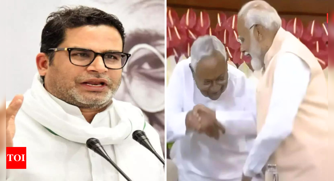 Nitish brought shame to Bihar when he touched feet of PM Modi: Prashant Kishor | India News – Times of India