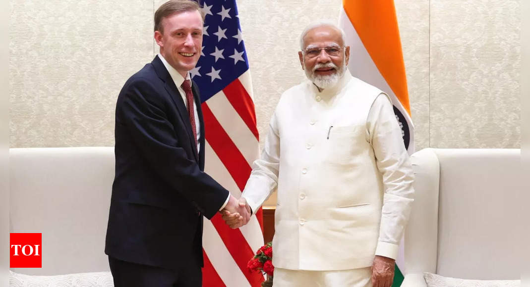 PM Modi meets US NSA Sullivan in Delhi, discusses iCET | India News – Times of India