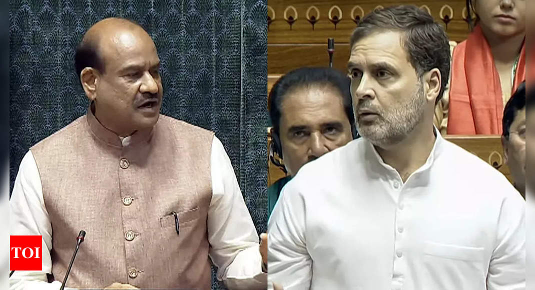 'Reference to Emergency clearly political,' Rahul tells Speaker Om Birla in first meeting as leader of opposition | India News - Times of India