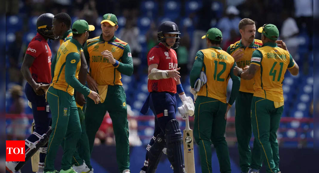 T20 World Cup: South Africa eke out seven-run win over England in crucial Super 8 game | – Times of India