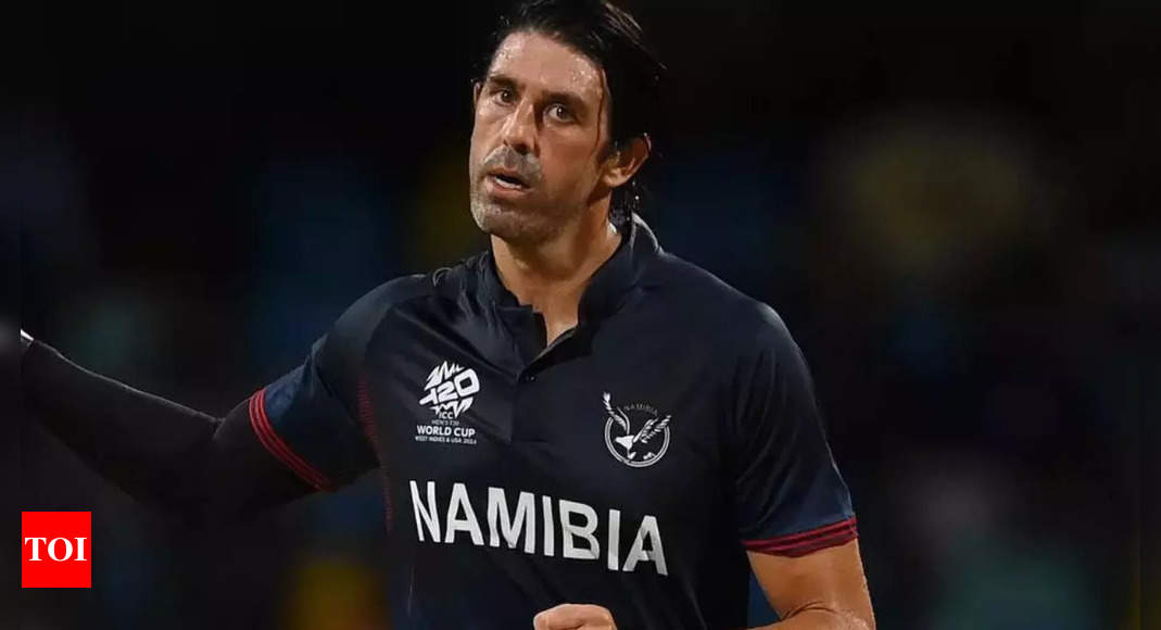 Watch: David Wiese stars with both bat and ball in Super Over as Namibia beat Oman in T20 World Cup | Cricket News – Times of India