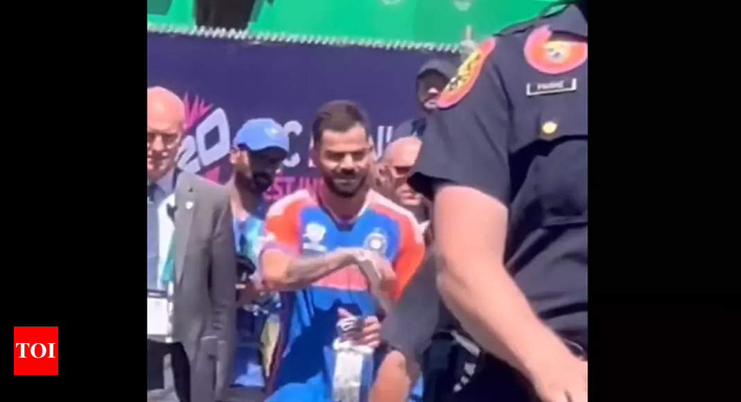 Watch: USA not taking any chances with Virat Kohli's security at T20 World Cup | Cricket News - Times of India