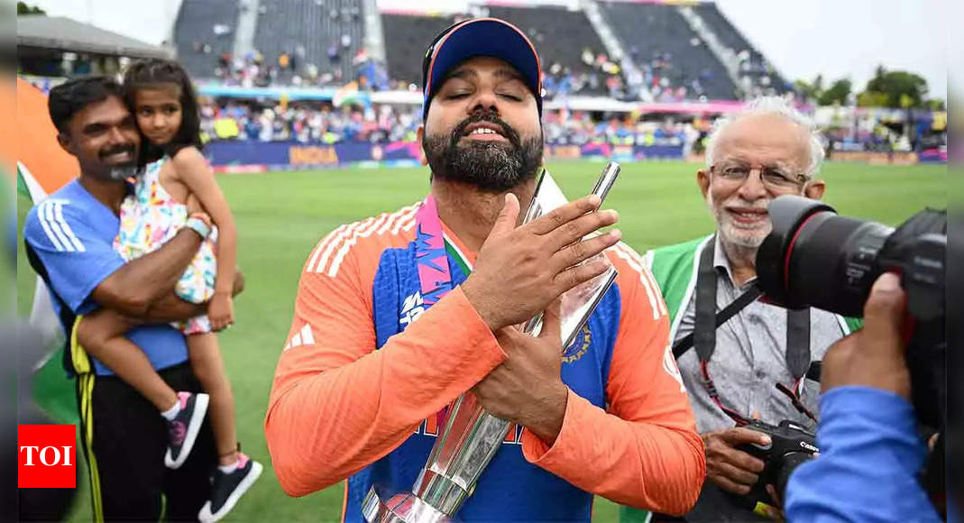 ‘Yehi toh khel hai…’: Rohit Sharma’s hilarious reply to scribe after T20 World Cup title victory against South Africa – Watch | Cricket News – Times of India