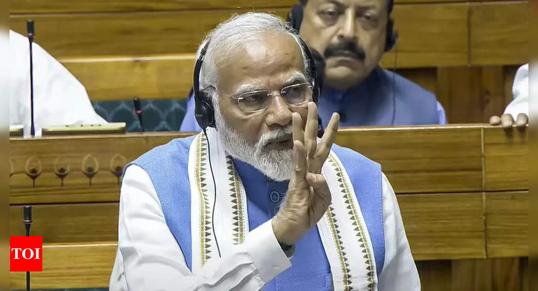 'Congress has now become a parasite': PM Modi's all-out attack against grand old party | India News - Times of India