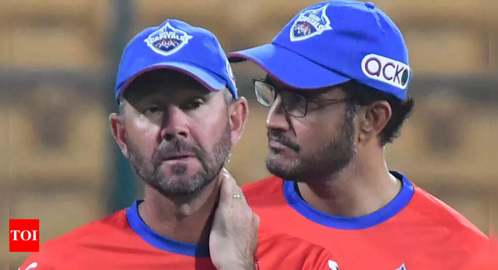 Delhi Capitals remove Ricky Ponting from head coach’s post, Sourav Ganguly could assume new role | Cricket News – Times of India