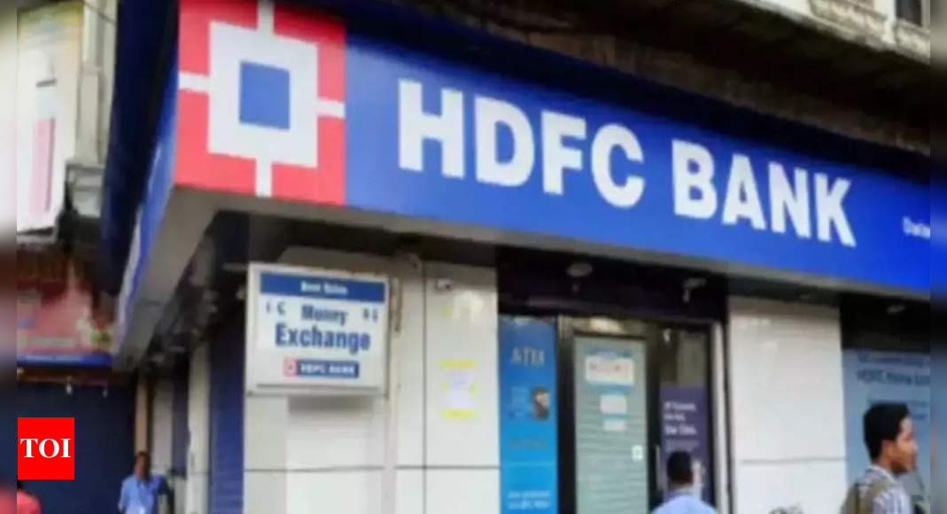 HDFC stock falls nearly 5%, drags sensex down - Times of India