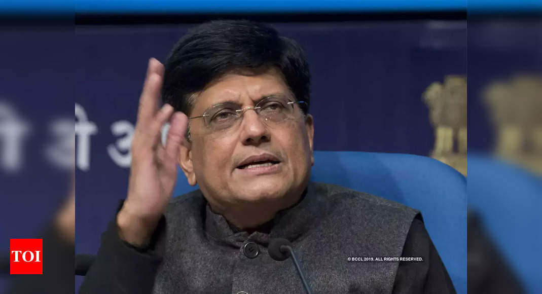 Increase in exports, improvement in CAD, mnfg to help boost Indian economy: Piyush Goyal - Times of India