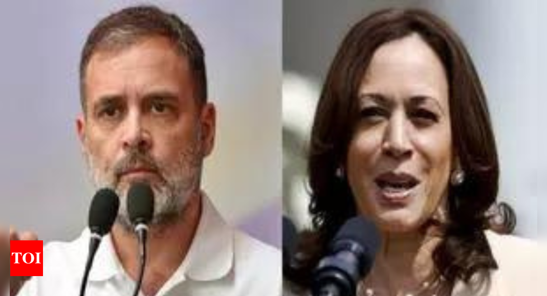 Kamala Harris didn’t speak to Rahul Gandhi: US vice president’s office | India News – Times of India