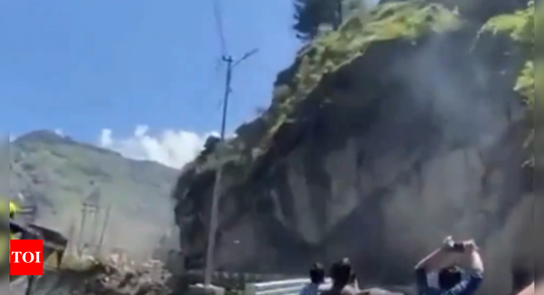 Landslide blocks route to Manimahesh lake in Himachal Pradesh’s Bharmour region | India News – Times of India