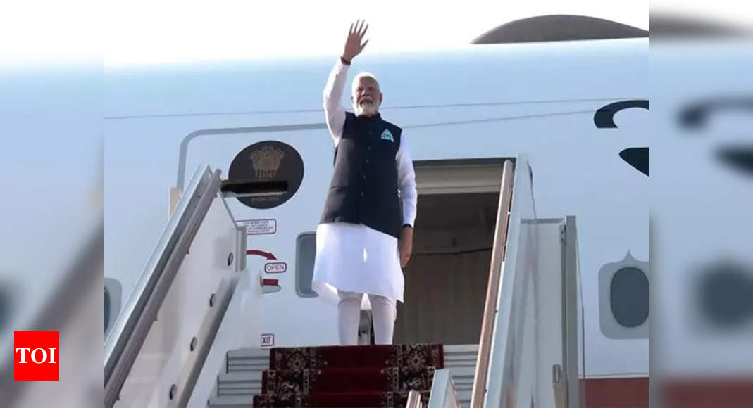 PM Modi departs for Austria after his two-day Russia visit ends | India News - Times of India