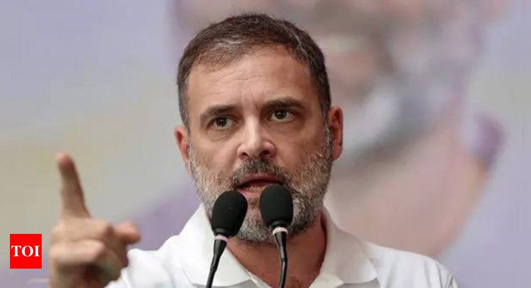 ‘Solution to relentless terror attacks will come from strong action, not from hollow speeches’: Rahul Gandhi on Kathua encounter | India News – Times of India