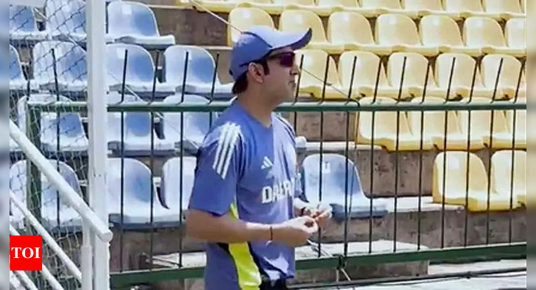 Watch: Gautam Gambhir holds first practice session as Team India head coach | Cricket News – Times of India