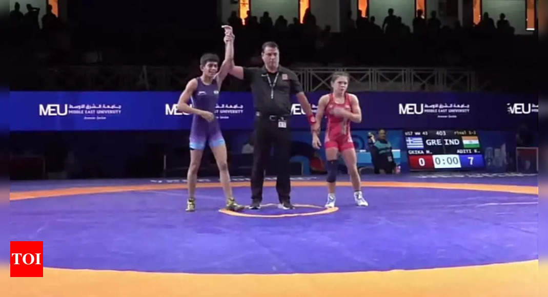 Four Indian women wrestlers become U-17 world champions in Amman | – Times of India