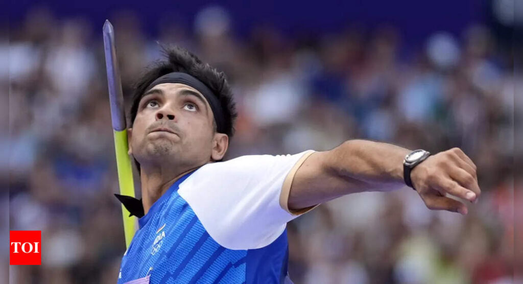 Watch: How Neeraj Chopra’s monstrous throw took him to Paris Olympics final in just one attempt | Paris Olympics 2024 News – Times of India