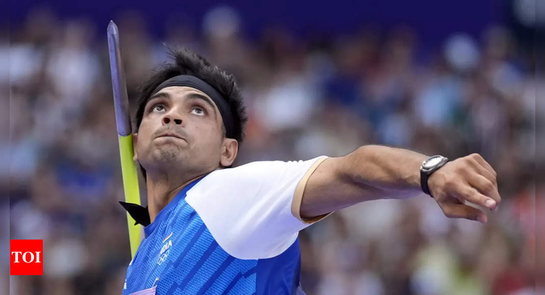 Watch: How Neeraj Chopra’s monstrous throw took him to Paris Olympics final in just one attempt | Paris Olympics 2024 News – Times of India